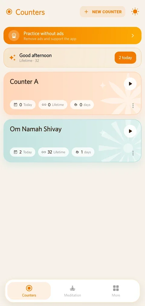 Easy Counter — Your counters, each with its streak