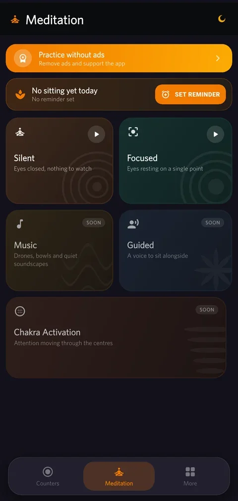 Easy Counter — Meditation sittings